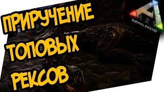 ARK: Survival Evolved - ПРИРУЧЕНИЕ ТОПОВЫХ РЕКСОВ НА КАРТЕ THE CENTER