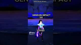 Genshin Impact 3.6 Primogem Codes ( FREE Primogems ) #genshinimpact