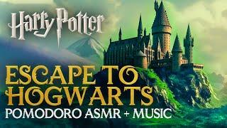 2-Hour Study Session HOGWARTS GROUNDS | Harry Potter Pomodoro ASMR Ambience Hogwarts Legacy Timer