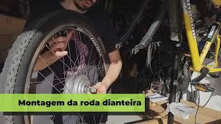 Instalação da roda com motor de cubo dianteiro Fitzz