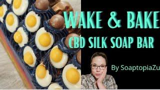 CBD Cold Process Soap Making. Wake & Bake CBD Silk Soap Bar