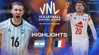 Argentina  vs. France  - Highlights | Week 1 | Men's VNL 2025