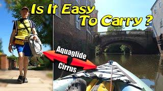 The Lightest, Portable Inflatable Kayak | Carry to The River Foss York | Aquaglide Cirrus