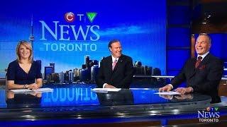 CTV News Toronto Blooper with sport anchor Lance Brown.