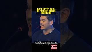BASTE DUTERTE CALLS FOR PRESIDENT MARCOS RESIGNATION #Davao #BasteDuterte #Rally #FPRRD #PBBM #DU30