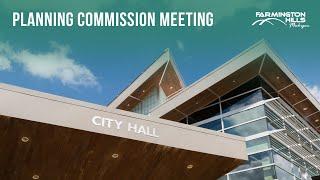 Planning Commission Meeting, October 17, 2024