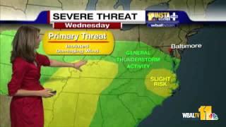 Severe Weather Possible In Parts Of Md.