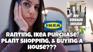 A productive day in the life vlog - Ikea shopping, buying a house, plant shopping & cooking!