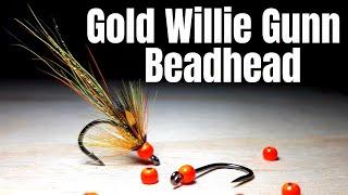 Beadhead Salmon Fly: Gold Willie Gunn Cascade - Fly Tying