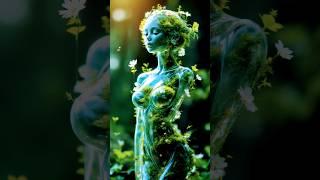 "Mother Nature, reimagined.  AI art or reality?  #Shorts #AIArt #NatureGoddess #FYP"