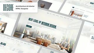 DeCore - Modern Architecture & Interior Design HTML5 Website Templates | Geek Code Lab