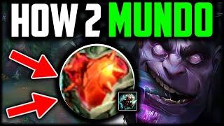 DR.MUNDO IS NO JOKE... How to Dr.Mundo & CARRY for Beginners(Best Build/Runes) Mundo Guide Season 14