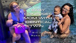 BABY CONFUSES MOM WITH IDENTICAL TWIN | WILL HE GO TO MOMMY OR TT