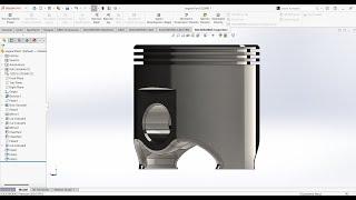 Solidworks İçten Yanmalı Motor Pistonu Çizimi