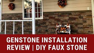 Genstone Installation Review | DIY Faux Stone