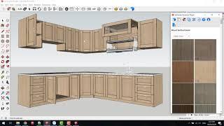 Corner Kitchen Design supper fast with Dynamic Sketchup