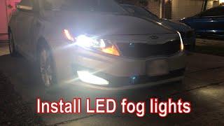 DIY Install LED Fog lights on 2011 Kia Optima