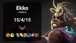 Ekko vs Vi JUNGLE - KR GRANDMASTER Patch 14.24