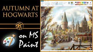 Painting Hogwarts on MS Paint / Time-lapse