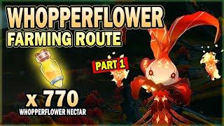 All Whopperflower Locations - Efficient Farming Route - Part 1 (Mondstadt and Liyue) Genshin Impact