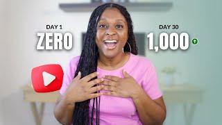 0 to 1000 SUBSCRIBERS ON YOUTUBE in 2024 | Youtube Tips to grow a new Youtube channel