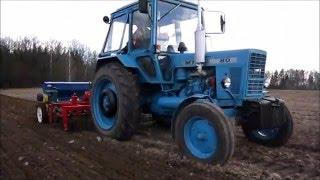 .:Siew wiosną 2015 Nowy nabytek  MTZ 80 & Agro-Masz & Poznaniak 6 & Ursus C-330:.