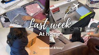 LAST WEEK AT HOME *emotional* UK Med Student Vlog