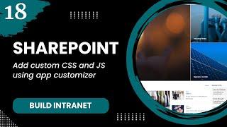 SP Modern #18 - Add custom CSS and JS using app customizer