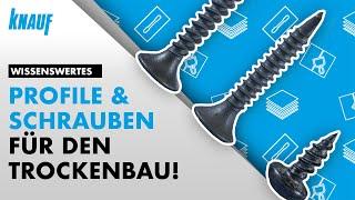 Metallprofile & Schrauben für den Trockenbau | Trockenbau Wissen