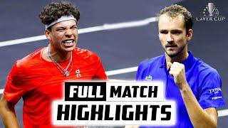 Ben Shelton vs Daniil Medvedev Full Match Highlights - Laver Cup 2024