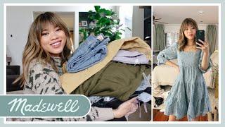 Spring Madewell Try On Haul  Leather Moto Jacket, Spring Dresses, Perfect Vintage Jean & Cute Tops!