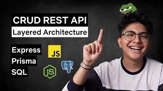 Tutorial Basic CRUD REST API Layered Architecture ExpressJS, Prisma, PostgreSQL