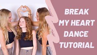 DUA LIPA - Break My Heart  DANCE TUTORIAL | Sandy Brandes Choreography