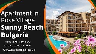 2 bedrooms, 3 balconies in Rose village, Sunny Beach, Bulgaria - 100 meters to the beach️