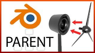 { How to PARENT and UNPARENT objects in Blender } - Export to Unity to see the results