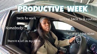 I'm back HOME ! | Productive week| Getting back into a routine |  VLOG