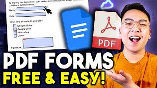 How to make PDF Forms (Fillable) Online! FREE & EASY *TUTORIAL*