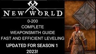 New World 0-200 Weapon Smithing Guide, Season 1 2023 !! Easy and Cheapest Way I found!