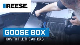 How to Inflate the Air Bag on the REESE® Goose Box™- Gooseneck Pin-Box Replacement with Air Ride