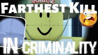 I beat BlueTree's farthest kill | Roblox Criminality