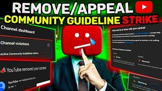 How to Remove Community Guideline Strike in 2024 | Remove Copyright Claims/Strike on YouTube 1000%