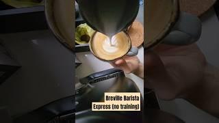 #LatteArt #Coffee #Espresso #Breville #BaristaExpress #Barista #latte NO formal training! ️