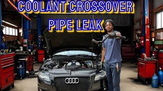 Coolant Crossover Pipe Replacement, Audi B8 S4.