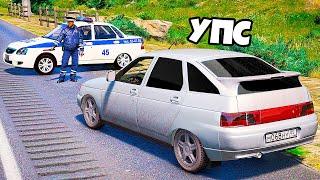 ОФФНИКА НА ВАЗ 2112 ОСТАНОВИЛИ ДПС НА ТРАССЕ - РЕАЛЬНАЯ ЖИЗНЬ ОФФНИКА GTA 5  ГАРВИН