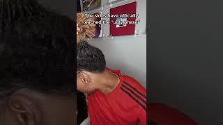 Growing out your sides and you have reached the ugly phase