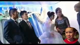 Groom slaps his bride at their wedding after she won a game on stage in Uzbekistan