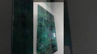 “Oasis” 20” by 36” Resin Wall Art.