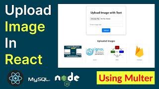 How to upload image in React using Multer in Node JS || MERN stack