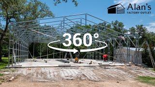 360° Timelapse: Watch Your 40x40 Building Come to Life!