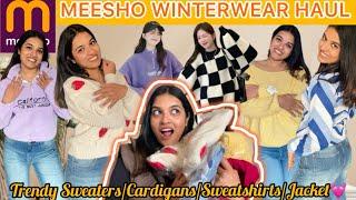 HUGE *MEESHO* Winterwear Haul️| Meesho Sweater / Cardigan/ Sweatshirt Haul | Stylingwithshivani